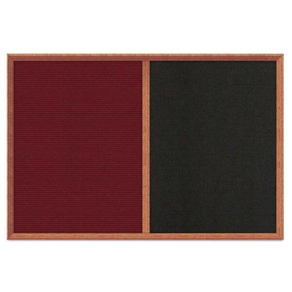 Enclosed Corkboard, 1 Door, 48"x36", 4" Fra